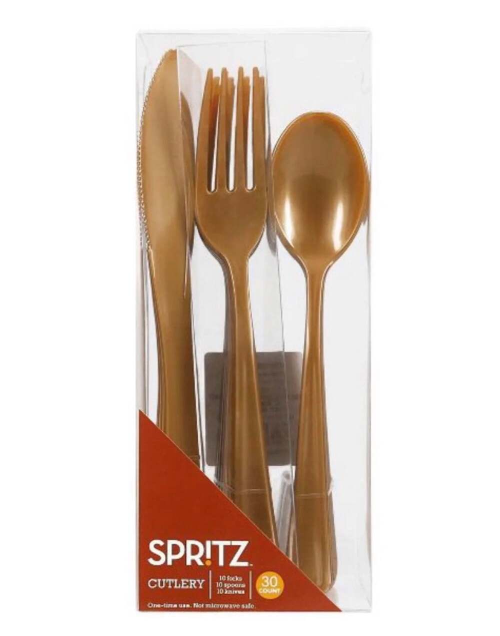 Spritz 30 count Cutlery Gold Silverware